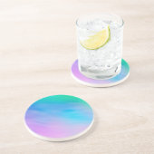 Zachte regenboogkleurige hemel zandsteen onderzetter (Zijkant)