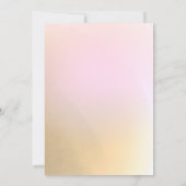 Zachte regenboogpasteien rond het huwelijk kaart (Achterkant)