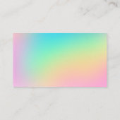 Zachte regenboogpootafdruk visitekaartje (Achterkant)