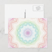 Zachte regenboogspirograaf briefkaart (Voorkant / Achterkant)
