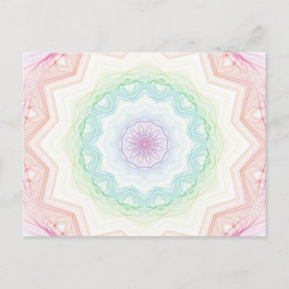 Zachte regenboogspirograaf briefkaart