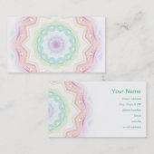 Zachte regenboogspirograaf visitekaartje (Voorkant / Achterkant)