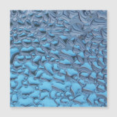 Zachte regendruppels op blauw glas (Voorkant)