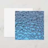 Zachte regendruppels op blauw glas (Voorkant / Achterkant)