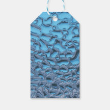 Zachte regendruppels op blauw glas