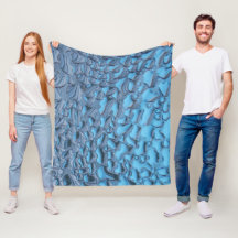 Zachte regendruppels op blauw glas