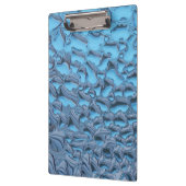 Zachte regendruppels op blauw glas klembord (Links)