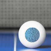 Zachte regendruppels op blauw glas pingpongbal (Net)