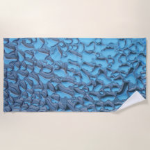 Zachte regendruppels op blauw glas