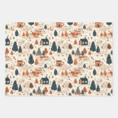 Zachte Retro Herfst Patroon Inpakpapier Vel (Voorkant)