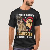 Zachte reus Leonberger loyaliteit hond T-shirt (Voorkant)