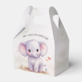Zachte Reuzen Olifant Paarse Safari Baby Shower Bedankdoosjes