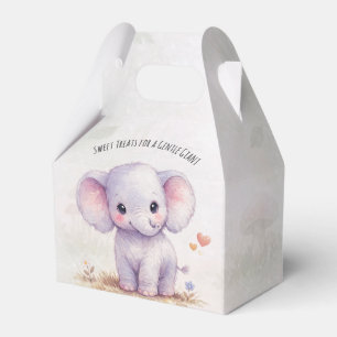 Zachte Reuzen Olifant Paarse Safari Baby Shower Bedankdoosjes