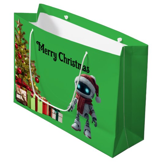 Zachte robot Kerst vakantie tech cadeautas (Voorkant Gekanteld)