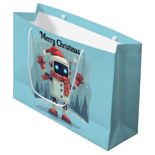 Zachte robot Kerst vakantie tech cadeautas (Voorkant Gekanteld)