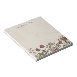 Zachte  Rode en Paarse Wildflowers Bloemen Notitieblok