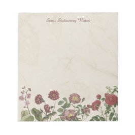 Zachte Rode en Paarse Wildflowers Bloemen Notitieblok