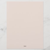 Zachte Rode en Witte Bloemen Briefpapier Briefhoofd (Achterkant)