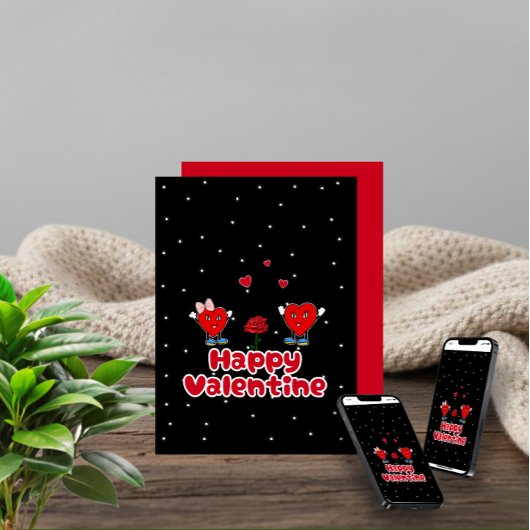 Zachte rode harten feestdagenkaart