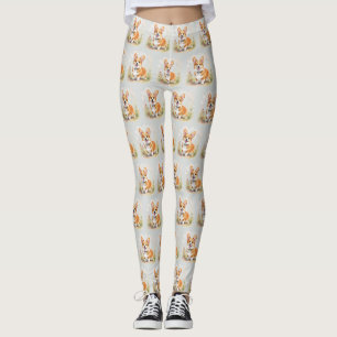 Zachte rode Pembroke Welsh Corgi hond Leggings