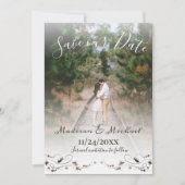 Zachte Romantische foto bespaart de datum aankondi Kaart (Voorkant)