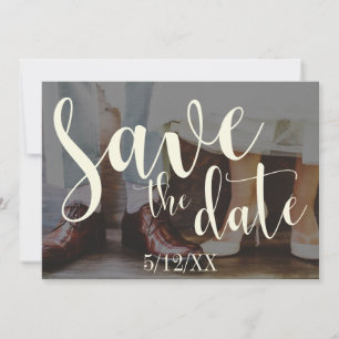 Zachte Romantische Foto-Typografie 30 Save the Dat Date