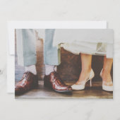 Zachte Romantische Foto-Typografie 30 Save the Dat Date (Achterkant)