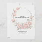 Zachte Romantische Papier Tuin Save the Date  (Achterkant)
