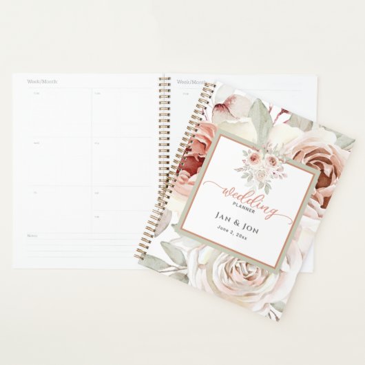 Zachte Romantische Roos Wedding Planner (Display)