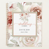 Zachte Romantische Roos Wedding Planner (Voorkant)