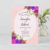 Zachte Romantische Roze Petunia Kaart (Staand voorkant)