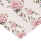 Zachte Romantische Roze Tabelloper Korte Tafelloper (Hoek)