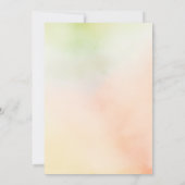 Zachte romantische weide Wildbloemen Zomer bruilof Kaart (Achterkant)