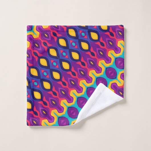 Zachte rondingen in felle kleuren bad handdoek (Wasdoekje)