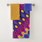 Zachte rondingen in felle kleuren bad handdoek (Insitu)