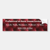 Zachte Rood Harlekijn Diamant Patroon Bumpersticker (Voorkant)