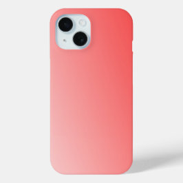 Zachte rood roze verloop achtergrond minimaal abst iPhone 15 case