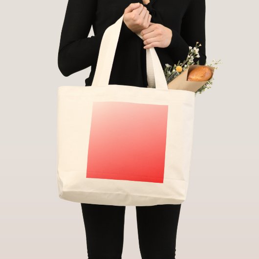 Zachte rood roze verloop achtergrond minimaal abst grote tote bag (Voorkant (product))