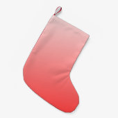 Zachte rood roze verloop achtergrond minimaal abst kleine kerstsok (Voorkant (Hangend))
