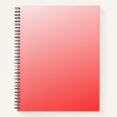 Zachte rood roze verloop achtergrond minimaal abst notitieboek (Voorkant)