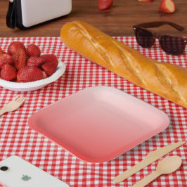 Zachte rood roze verloop achtergrond minimaal abst papieren bordje