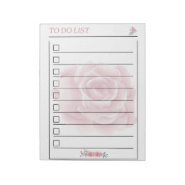 Zachte Roos Takenlijst Planner Pagina Notitieblok