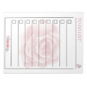 Zachte Roos te doen lijst planner pagina Notitieblok (Voorkant)