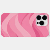 Zachte Roze Abstracte Golfpatroon Case-Mate iPhone Case (Achterkant (horizontaal))