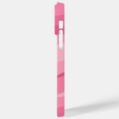 Zachte Roze Abstracte Golfpatroon Case-Mate iPhone Case (Achterkant / Links)