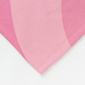 Zachte Roze Abstracte Golven Fleece Deken (Hoek)