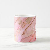 Zachte roze alcoholdoekje koffiemok (Center)