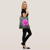 Zachte roze anjer tote bag (Op model)