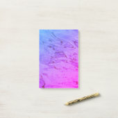 Zachte roze aqua zachte water rimpels Abstract Post-it® Notes (Op bureau)