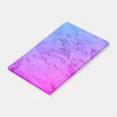 Zachte roze aqua zachte water rimpels Abstract Post-it® Notes (Schuin)
